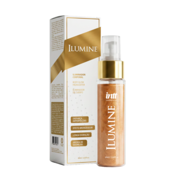 Ilumine by Castropil - Iluminador Corporal com Micropérolas Douradas e Aroma de Baunilha 60ml
