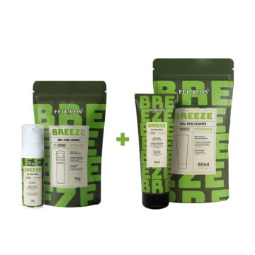 KIT Breeze - Gel Deslizante 60ml + Gel com Jambu 15g | Terpenos Amnesia