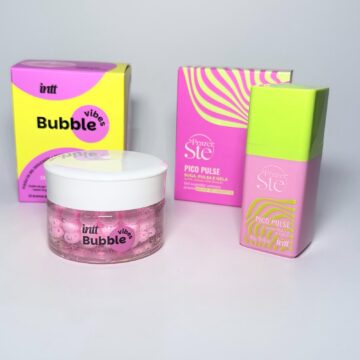 KIT DELÍRIO - Gel Bubble Vibes 3 em 1 + Pico Pulse Melancia | Desliza, Vibra e Pulsa Intt