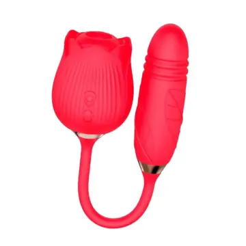 Vibrador Formato de Rosa com com Vai e Vem e Pulsação MyVib